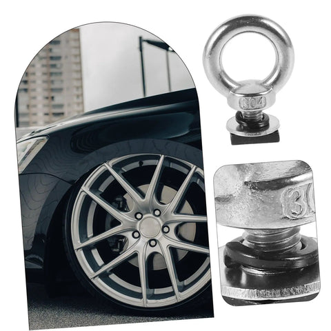 Heavy Duty High Strength T Type Hanging Ring Screw For Roof Rack Accessories Quick Release Bolt For Luggage Racks And Roof Platforms Mounting Hardware Eye Bolt With Nut Rope Anchor, 304 stainless eye bolt on car wheel rack
