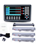 3 Axis LCD Digital Readout Kit With Three Glass Linear Scale Encoders For Lathe Grinder Milling, display, encoders, manual
