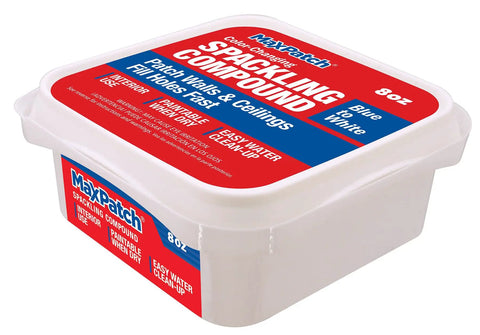 8 Oz Premium Lightweight Color Changing Spackle Tub For Easy Patch Jobs On Walls And Ceilings No Mess Quick Fix Fast Drying Formula