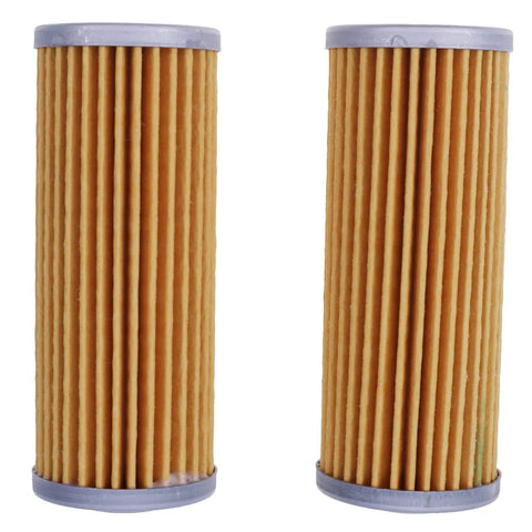 2 Pack Fuel Filter Element For John Deere Tractors 655 670 755 756 770 850 855 856 950 1023E M801101 CH10479 closeup view