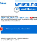 Washer Door Latch Lock Replacement Kit For Front Load Washers Compatible Frigidaire Kenmore Easy Install Instructions Image