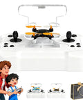 Remote with All Ages Mini Drone For Easy Stunt Flights With 360 Degree Tricks, storage case, and gift package included.
