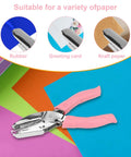 Handheld 1/16 Inch Circle Hole Puncher With Soft Grip Sturdy Metal Small Circle Punch for crafting on colored paper sheets