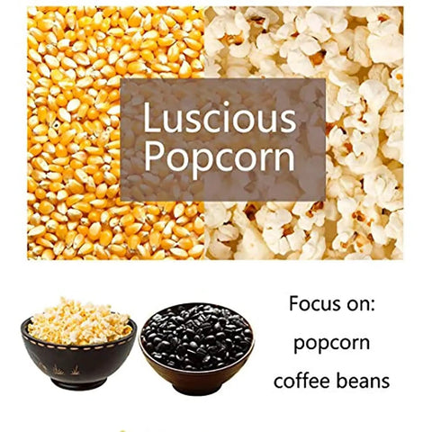 Knock Yourself Out Electric Coffee Roaster Machine With Precision Timer And Heat Dial Black Bean Popping And Nut Drying Appliance That Brings Dope Fresh Flavor Straight To Your Kitchen with black beans and popcorn.