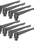 8 Pieces Adjustable Clamping Lever Handles M6 Female Thread Knobs 40mm Lever Length, Black, for Precise Clamping in Fixtures