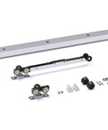 Six Foot Soft Close Pocket Door Hardware Kit With Aluminum Box Rail, Concealed Track, smooth glide components, 68.5 inch track