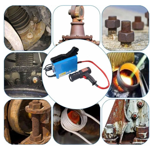 1500W Flameless Induction Heater Yanks Loose Stubborn Bolts Bearings And Drive Shafts Shop Grade Metal Heating Tool for Auto Repair.