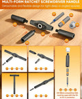 All In One Magnetic Screwdriver Set Saker 66 In 1 Portable Ratcheting Kit with detachable handle and multi bit design