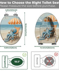 How to choose Toilet Seat Elongated Resin for Bathroom, showing dimensions and compatibility for proper sizing.