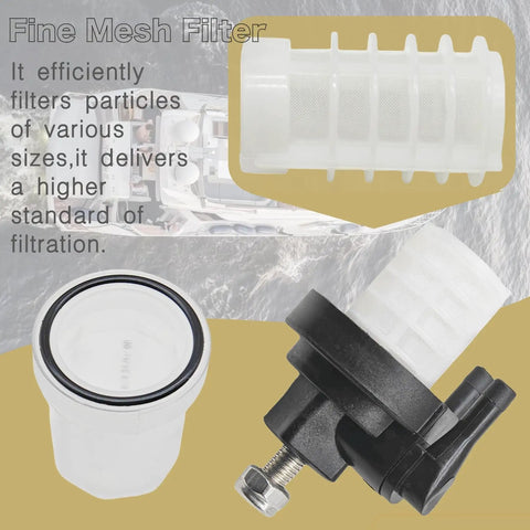 Cartridge Fuel Filter For Yamaha Tohatsu Mercury Suzuki Outboard Engines Replacement Drop In 9.9 To 90 HP And 8 To 60 HP And 2 To 85 HP 826964T 655-24560-01 Direct