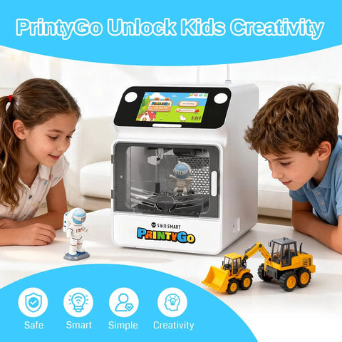 Next Level Mini 3D Printer For Kids With Auto Leveling And Hella Safe Kid Friendly Frame Plus Five Inch Touch Screen And Zero Fuss Preassembled Build Making It A Legit Stem Gift