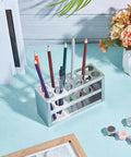 Stainless Steel 12 Hole Test Tube Rack 21mm Diameter Three Tier Lab Stand for Classroom and School Use holding pencils