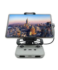 Tablet Holder Clip For DJI Remote Controllers RC N1 N2 N3 N1C Compatible With Mini 5 Pro mounted on remote with city view
