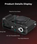 Dope Silicone L-Shape Handgrip for Fuji X-T30 Series Cameras with Built-In Quick Release Plate for Arca-Swiss Mounts details
