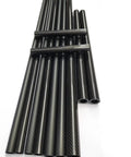 Two Pack 3K Carbon Fiber Tube 24x20mm 24x22mm 24.29x23mm 500mm Length Pro Grade Lightweight Beefy Strength Planar Gloss finish
