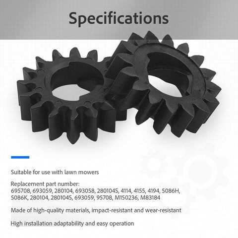 Starter Pinion Gear 16 Teeth Replacement Drive Gears 10 Pack For Briggs And Stratton 280104S 280104 693059 693058 Toro M83184 Lawn Tractor Mower Parts Compatible With 54 7003 54 7004 54 7007 54 7008