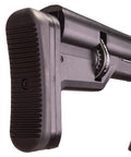 Close-up of stock and side lever of Zelos 22 Caliber PCP Pellet Gun Air Rifle With 20 Round Rotary Magazine