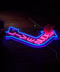 Romantic Neon Sign For Wall Decor With Adjustable Brightness, USB Powered LED Neon Light On Clear Acrylic Backboard