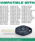 315 433MHz Adjustable ID44 Chip EWS System Remote Key Fob With 3 Buttons For BMW shown with compatibility list
