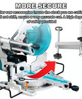 Heavy Duty Steel Miter Saw Clamp Assembly Replacement Hold Down Handles For Woodworking Crews With Ballistic Grip and Dope Accuracy When Chucking Down Rough Lumber on miter saw