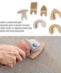 6 Pack Oscillating Saw Blades Set Carbide Multitool Blades For Ceramic Tile Grout Concrete Masonry Oscillating Tool