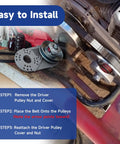 Installation steps for Beefed Up Go Kart CVT Belt Replacement 203589 5959 Fits Coleman KT196 CK196 Manco Comet Murray 196cc 212cc Engines