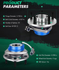 Diagram showing specifications for 2pcs Front Wheel Hub Bearing 513121 Pack for Buick, Cadillac, Chevrolet, Pontiac, 5-Lug ABS.