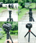 Heavy Duty Tripod Leveling Base Camera Leveler Featuring Arca Swiss Half Ball Mount for steady outdoor camera shoots.