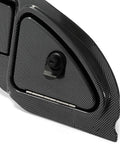 Premium Carbon Fiber Golf Cart Dash Cover For Club Car Precedent Tempo Onward 2008 5 Up Screw On Setup close-up view.