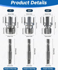 Two In One Pipe Tapping And Threading Kit For One Half Inch, Three Quarter Inch, And One Inch PVC Pipes With Internal And External Threading, Quick Swap Between Male And Female Threads, Heavy Duty Pro Grade Diy Tool specifications