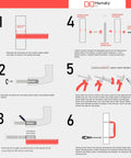Step-by-step installation guide for Sleek Matte Black Cabinet Knobs Pack Of 25, Solid Round Drawer Knobs For Kitchen Cabinets.
