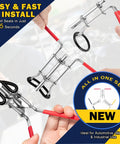 Upgraded 5 Piece Hydraulic Cylinder Seal Installation Tool Kit with Twistor Seal Installers shown in use.