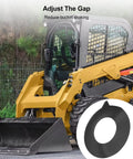 Beef Up Bucket Pin Shim Kit For Excavator And Skid Steer 110mm Pins 2mm Thick Gap Spacer Gasket To Tighten Up Joints On Heavy Equipment Fits Caterpillar Bobcat John Deere Case Kubota And More, rubber spacer shown on skid steer