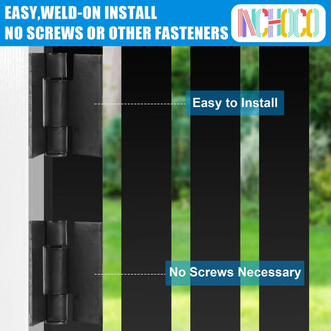 Tough As Nails Heavy Duty Weld On Butterfly Hinges Premium Solid Steel Welding Butt Hinge For Farm Equipment Garage Doors Trailer Gates And Backyard Sheds Roll Up Door 4 Pack Set