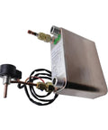Heavy Duty Beefed Up 60 Plate Heat Exchanger For Air Conditioning And Heat Pump Water Chillers, steel frame with connections.