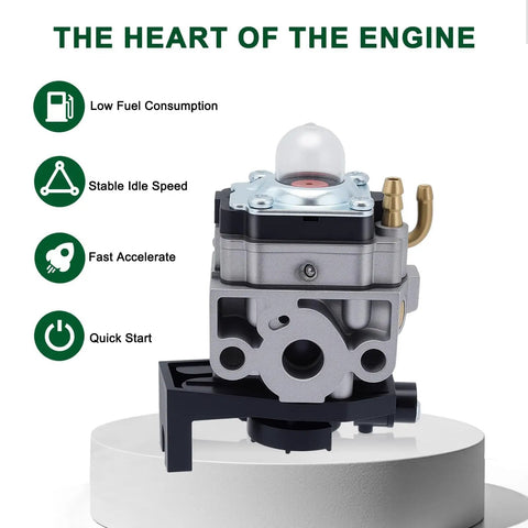 Front view of Honda GX35 Carburetor Replacement for GX25 GX25N GX25NT HHT35 String Trimmer FG110 FG110K1 HHT25S 4 Cycle Engine