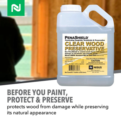 Penetrating Wood Preservative And Termiticide For Termites Carpenter Ants And Wood Boring Beetles With Fungicidal Protection And Wood Decay Defense Ready To Use Spray Or Brush On Wood Surfaces Ideal For Decks Attics And Woodworking 1 Gallon container