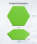Pro Level Hexagon Acoustic Panels Featuring Rock Solid Self Adhesive Backing Bringing Killer Sound Dampening dimensions 12 inch and 5.91 inch.