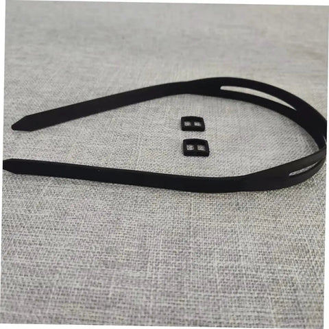 Adjustable Silicone Eyeglass Strap For Swimming And Pool Use No Slip Design with quick adjustment buckles on display.