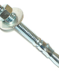 Concrete Stud Anchors Pack Of Six 3/8 Inch Diameter By 3-1/2 Inch Length, Zinc Plated Steel Fasteners For Masonry shown as single anchor