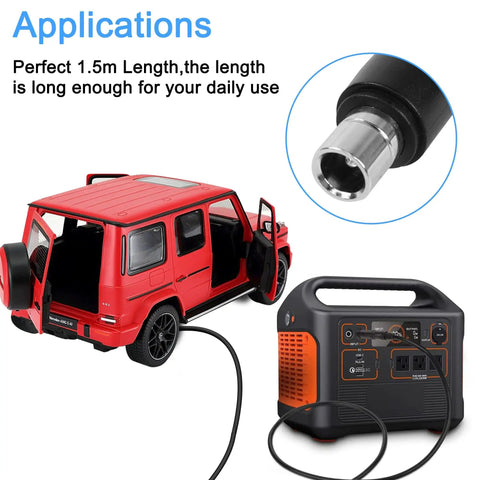 XT60 To 8mm Adapter Cable 14AWG DC8020 Power Connector application on toy car and power station