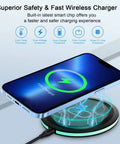 High Speed Wireless Charging Pad For Galaxy S Series And Pixel Phones 15W Fast Charge with phone charging