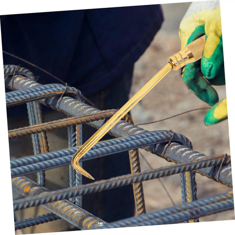 Portable Rebar Tie Tool With Non Slip Handle And Curved Hook For Quick Safe Wire Twisting On Construction Sites Pro Grade Rebar Tie Tool