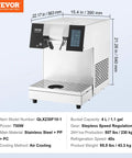 Built Different Commercial Snowflake Ice Machine Cranks Out 507 Lbs Daily With Fast Air Cooled Cooling And Tough Stainless Design in sleek silver finish.