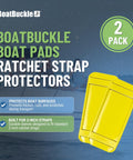 2 Inch Ratchet Strap Protectors For Trailer Tie Downs, Heavy Duty Protective Sleeves Fit 2 Inch Retractable Straps, Boat Pad Protectors, 2 Pack image with product features