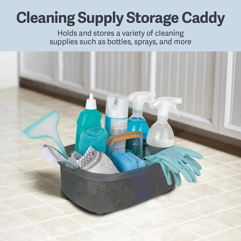 Portable Cleaning Caddy With Handle For Easy Mobility And Storage Multipurpose Organizer For Home Office Or Professional Use