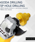 Diamond step drill bit set, 2 pcs, 3-in-1 hole opener with M10 thread, 20/35/50 mm