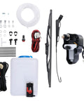 Badass 165 Degree UTV Windshield Wiper Kit With Reinforced Metal Arm And Tough Rubber Blade, electric motor and accessories.