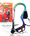 Emergency Car Tool 7 In 1 Fire Escape Tool with packaging, showing carabiner and hex bit driver.