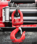 Beefy 7 Ton Heavy Duty Swivel Lifting Hook With Safety Latch Grade 80 Alloy Steel Heat Treated 360 Degree Rotation Galvanized Coating Waterproof And Rust Resistant on winch cable